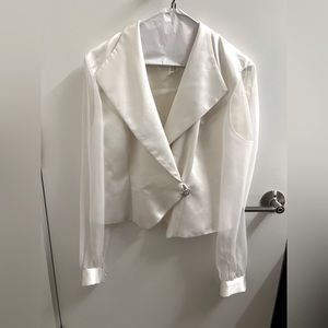 JR Nites Vintage Blazer with Sheer Sleeves